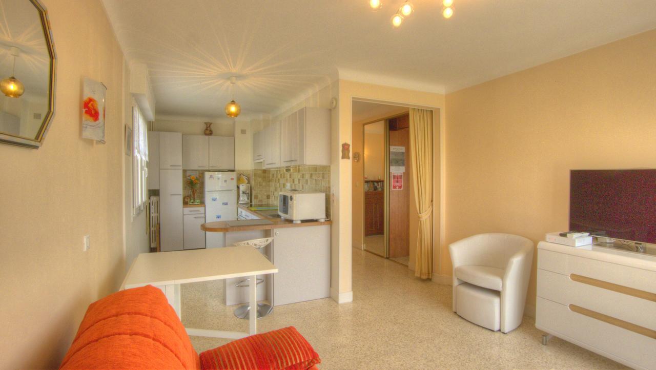 Studio 3 Etoiles Vue Mer 150M Plages Parking Clim Wifi كان المظهر الخارجي الصورة